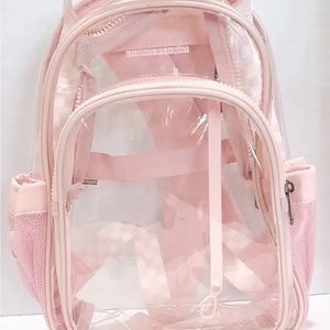 Light Flight Clear/Pink Mini Backpack Girls Medium NEW  Fashion